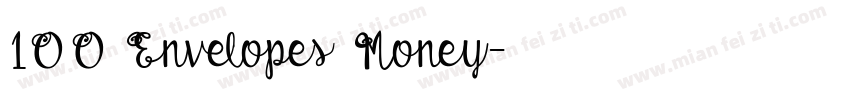 100 Envelopes Money字体转换